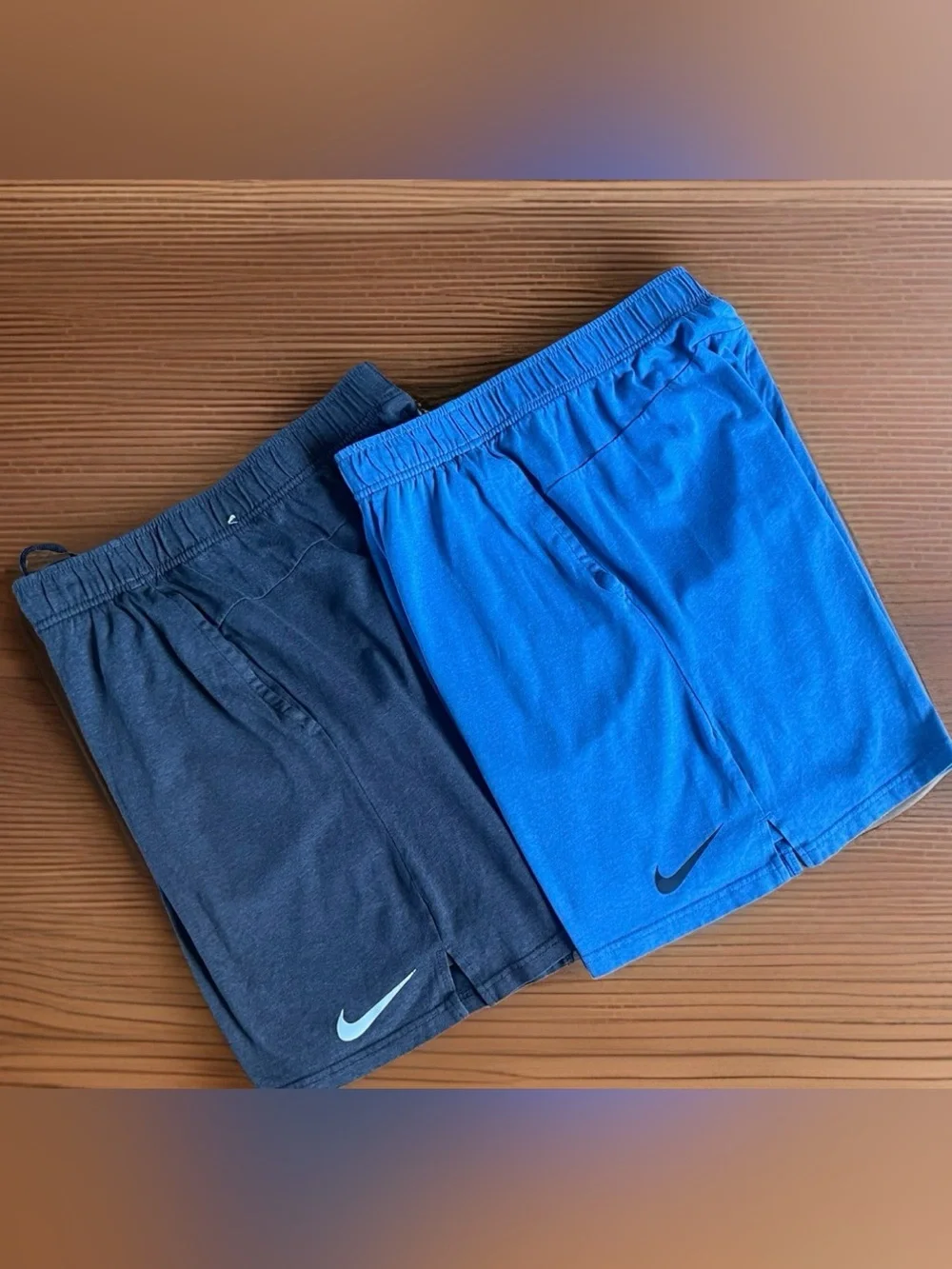 Nike Mens Dri-Fit 8” Cotton Blend Training Shorts CJ2044 Size Large LOT of Two
